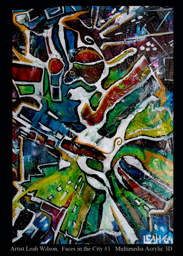 aristleahwilson acrylic faces in the city web